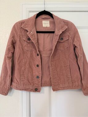 Copper Key Mauve Corduroy Jean Jacket